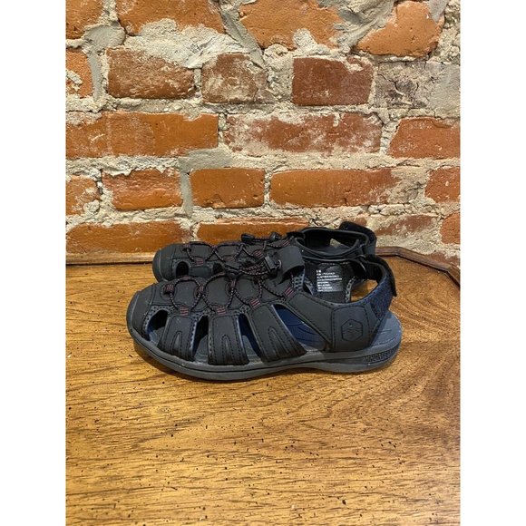 Pre-Own Khombu Women's Active Sport Adjustable Sandals Black Ashley . Size 9M - Picture 2 of 5